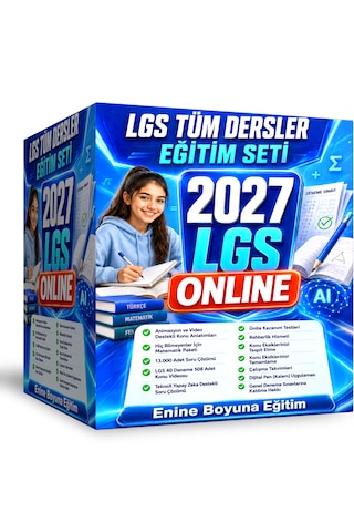 2027 Lgs Tüm Dersler Online Eğitim Seti Video, Soru Çözümü Ve Deneme Sınavları