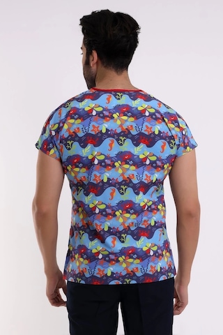 Yarasa Kol Dijital Unisex Desenli Üst - 6530 Deniz Canlıları