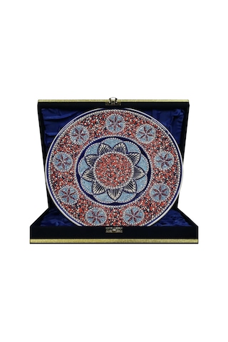E38 El İşçiliği Çini Tabak 25 Cm - 6684
