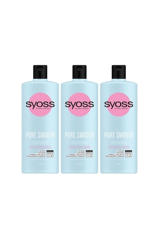 Syoss Pure Smooth Micellar Ağırlaştırmayan Silikonsuz Şampuan 3 x 500 ML