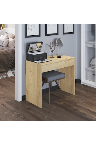 Arya Novella Mode Çekmeceli Makyaj Masası Lefkas Meşe