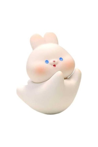 Novahub Suntek Reçine Bebek Oyuncak, Dekompresyon Hayvan Şekli, Beyaz