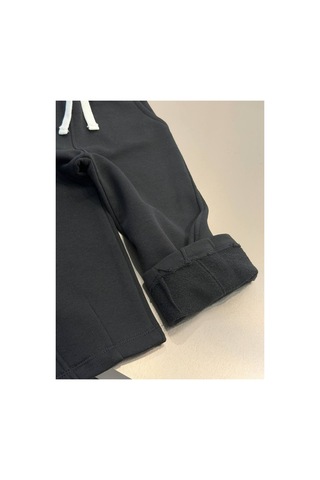Poala Kids Siyah Barrel Jogger Pantolon