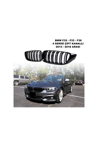 Bmw F33 4 Serisi M4 Ön Panjur Izgara Böbrek Çift Kanal Piano Black