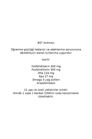 Autimax 30 Saşe