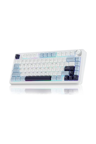 Aula F75 Mekanik Rgb Tkl Ice Vein Switch Kablosuz Makrolu Hot Swap Klavye Lacivert