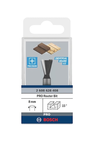 Professional Professional Aksesuar 2 608 628 408 Çinko Freze Ucu 8 Mm, D1 14,0 Mm, U 14,0 Mm, 1