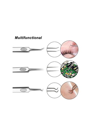 Vkemall 3'lü Paslanmaz Çelik Siyah Nokta Ve Sivilce Temizleme Seti - Cilt Bakımı Ve Hijyen İçin Profesyonel Araçlar
