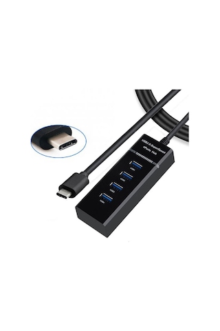 Usb Type C To 4 Port Usb 3.0 Çevirici Hub Çoklayıcı Type C
