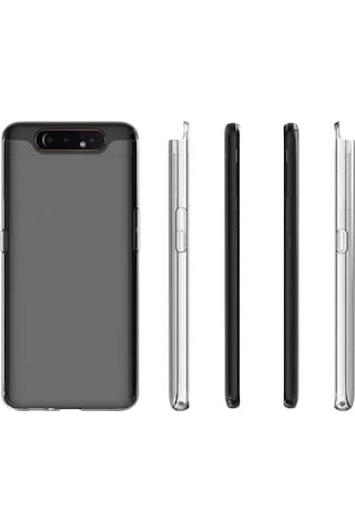 Samsung Galaxy Uyumlu A80 Kılıf Şeffaf Silikon Süper