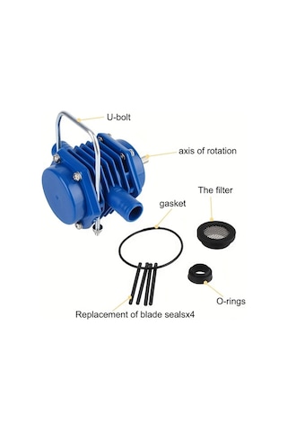 Motion003 1pc Heavy Duty Kendinden Emişli Santrifüj Su Pompası Matkapla Çalışan Paslanmaz