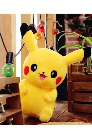 Pikachu Büyük Boy 40 Cm Peluş Oyuncak Sarı