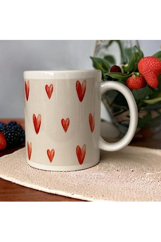 Kalpli Desen Baskılı Sublimasyon Kupa