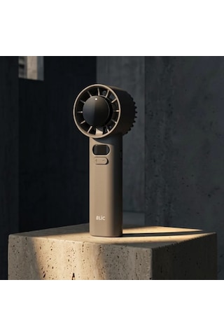 Dijital Göstergeli 14000 Rpm Turbo Şarjlı El Fanı 5 Kademeli Taşınabilir Mini Vantilatör Cep Tipi Güçlü Soğutucu Gold Renk