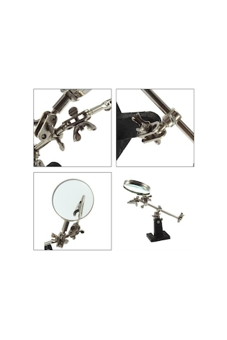 Çok Fonksiyonlu Çift Kollu Ayarlanabilir Tamir Büyüteç Seti