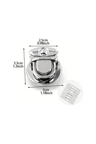 Fochsia 20 Adet Karışık Ağır Çelik Büküm Kilit Tokası - Güvenli Dıy El Sanatları Çanta Valiz