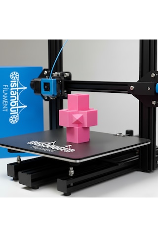 İstanbul Filament 3d Baskı Pla Filament Pembe Renk 1 Kg Ø 1,75mm 0,05 Mm Bambu Lab Uyumlu 1.75mm