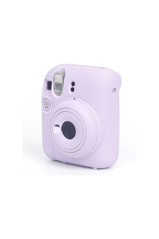 Fujifilm Instax Mini 12 Fotoğraf Makinesi + 20'li Film + Kıskaçlı Standı + Silikon Kılıf Lila