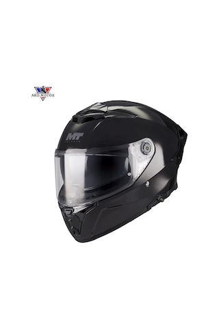 Mt Helmets Thunder 4 R Sv Pure A1 Parlak Siyah Kapalı Kask