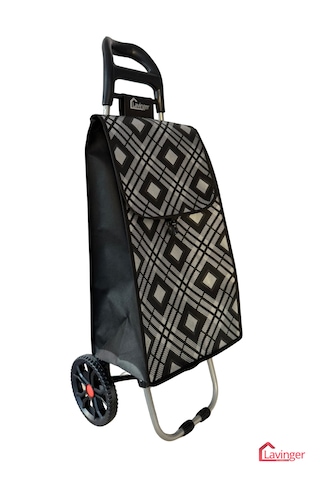 Pazar Arabası Plus Avantajlı 3' Lü Set Pazar Arabası + Yedek Tekeri + Yedek Çantası. Siyah