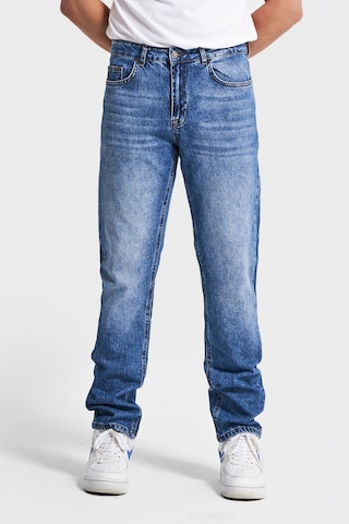 Itsbasic Erkek Kot Rengi Slim Fit Likralı Kumaş Denim Mavi
