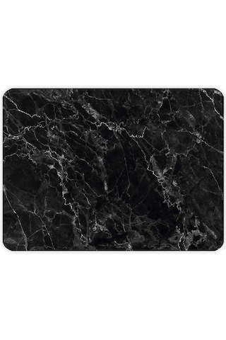 Siyah Mermer Görünümlü Cam Kesme Tahtası 30cm X 40cm Çok Renkli