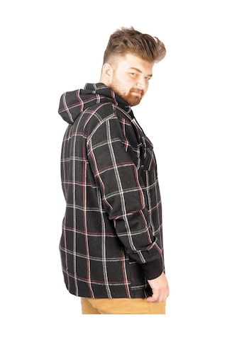 Mode Xl Erkek Sweat Fermuarlı Kapşon Kapak Cep Oduncu 21571 Siyah 001