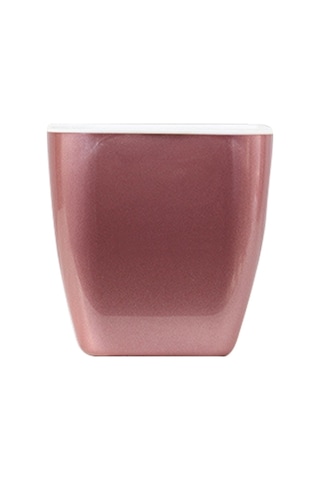 İmitasyon Metal Renkli Su Depolama Plastik Saksı, Boyut: G109 Orta Boy Saksı Kare Gül Altın