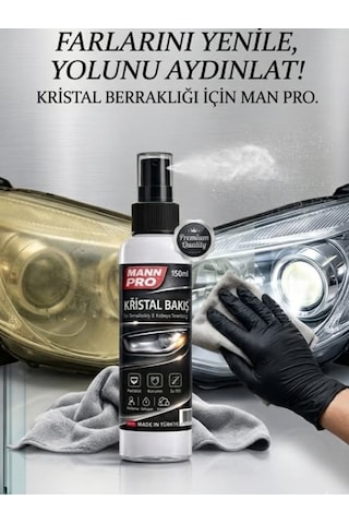 Mann Pro-kararmış Farları 50 Saniyede İçinde Yenileyen Nano Kristal Sıvı 150 Ml 1 Mann Pro-kararmış Farları 50 Saniyede İçinde Yenileyen Nano Kristal Sıvı 150 Ml 1