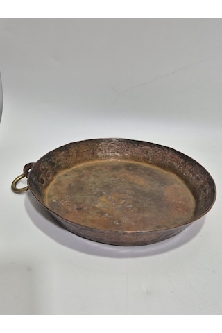 Vintage El Yapımı Bakır Tava 24cm Bakır