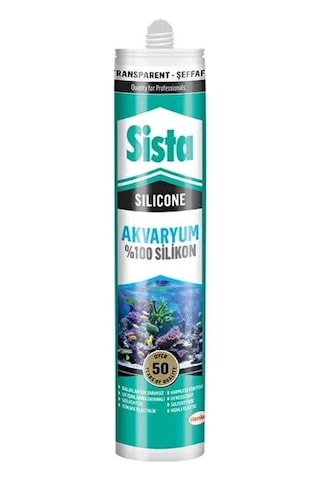 Sista Akvaryum Silikon Şeffaf 310 Ml Şeffaf