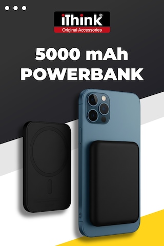 İthink Powerbank Magsafe 15 W 5000 Mah Pb-900 Siyah Siyah
