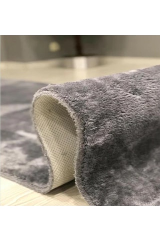 Sarar Antrasit Halı Peluş Yumuşak Tavşan Tüyü Antibakteriyel