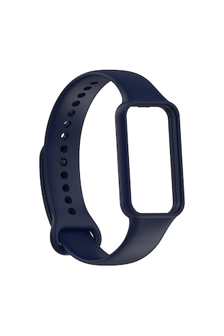 Ekılıf - Xiaomi Redmi Smart Band 2 Uyumlu - Kordon Silikon Kordon Krd-87 - Lacivert