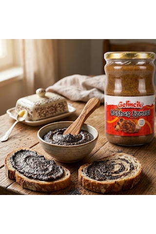 Katkısız Doğal Sarı Haşhaş Ezmesi 600 Gr Geleneksel Ve Yoğun Lezzet