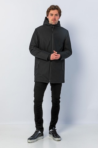 Cekmon Erkek Regular Fit Kapüşonlu Fermuarlı Çok Cepli Kışlık Klasik Mont 001