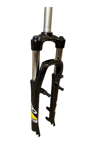 Zoom M/lo 26" Jant Kilitli Bisiklet Maşası 1-1/8 Qr Amortisörlü Maşa V-fren Disk Fren Uyumlu Siyah Sarı