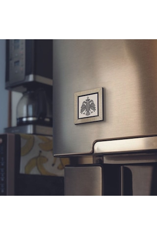 Bizans Kartal Logosu Baskılı Mdf Magnet 7x7 76