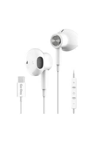 Go Des GD-EP109 Type-C Kablolu Kulak İçi Stereo Kulaklık Mikrofonlu Mıknatıslı - ZORE-257987