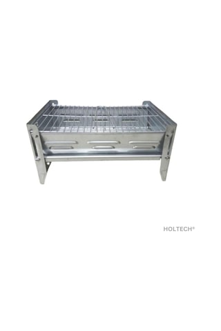 Holtech Portatif Çantalı Katlanır Paslanmaz Taşınabilir Çelik Mangal Fonksiyonel Izgaralı Barbekü Çok Renkli