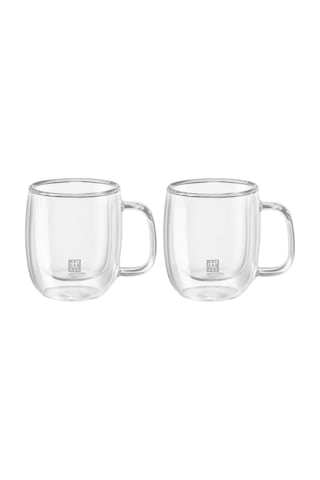 Zwilling Sorrento Çift Camlı Kulplu 2'li Espresso Bardak Seti, 80 Ml Sku: Smg8690010151247 Açık-ahşap