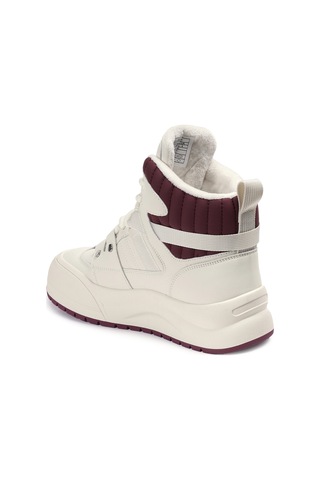 Krem Sneakers Vegan Kadın Bot Bordo