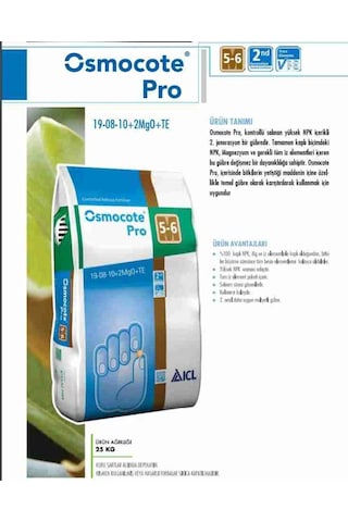 Osmocote Pro 19-8-10 Bitki Gübresi 5-6 Aylık 1kg 1 KG