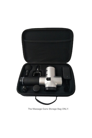 Skycity Masaj Silahı Ve Aksesuarları İçin Taşınabilir Çanta - Sağlam Korumalı, Su Geçirmez, Ergonomik El Kayışı İle Siyah