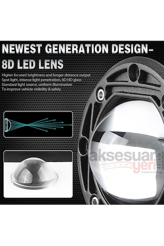 Offroad Sis Çalışma Lambası Beyaz/amber 20w 12-24v A+ İthal Ürün