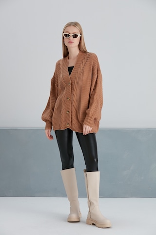Alisa Kısa Hırka Camel