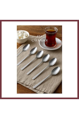 Storeşahin Paslanmaz Çelik 6 Lı Çay Kaşığı Seti Shn0720