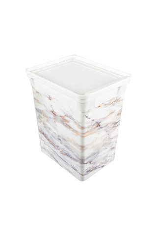 Qutu Trashbın Marble 10 L Çöp Kovası