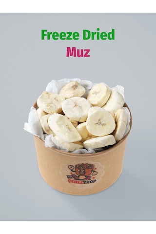 Muz Kuru Meyve Cipsi - Dondurularak Kurutulmuş Freeze Dried Muz Dilimi 50 G