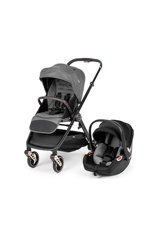 Kanz X-go Ultimate Travel Sistem Bebek Arabası Rose Gold Gri Antrasit - Siyah
